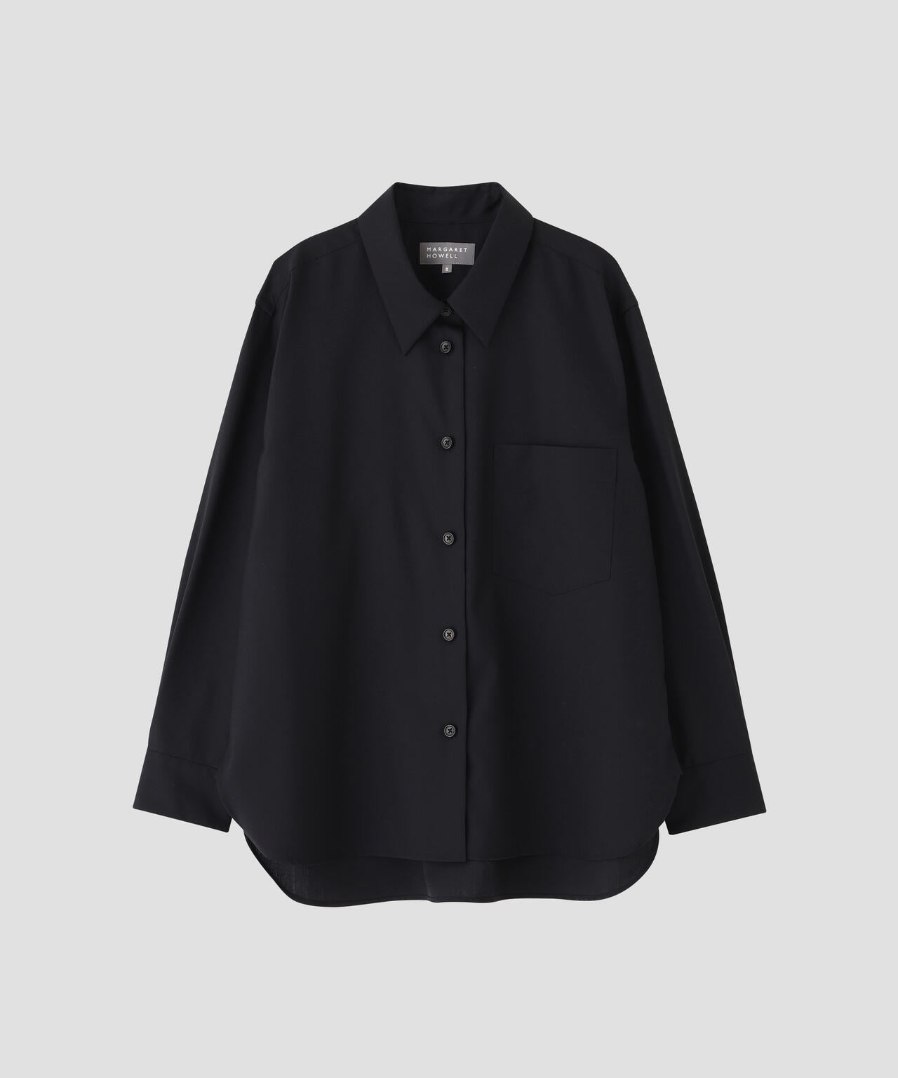 WORSTED WOOL POPLIN SHIRT