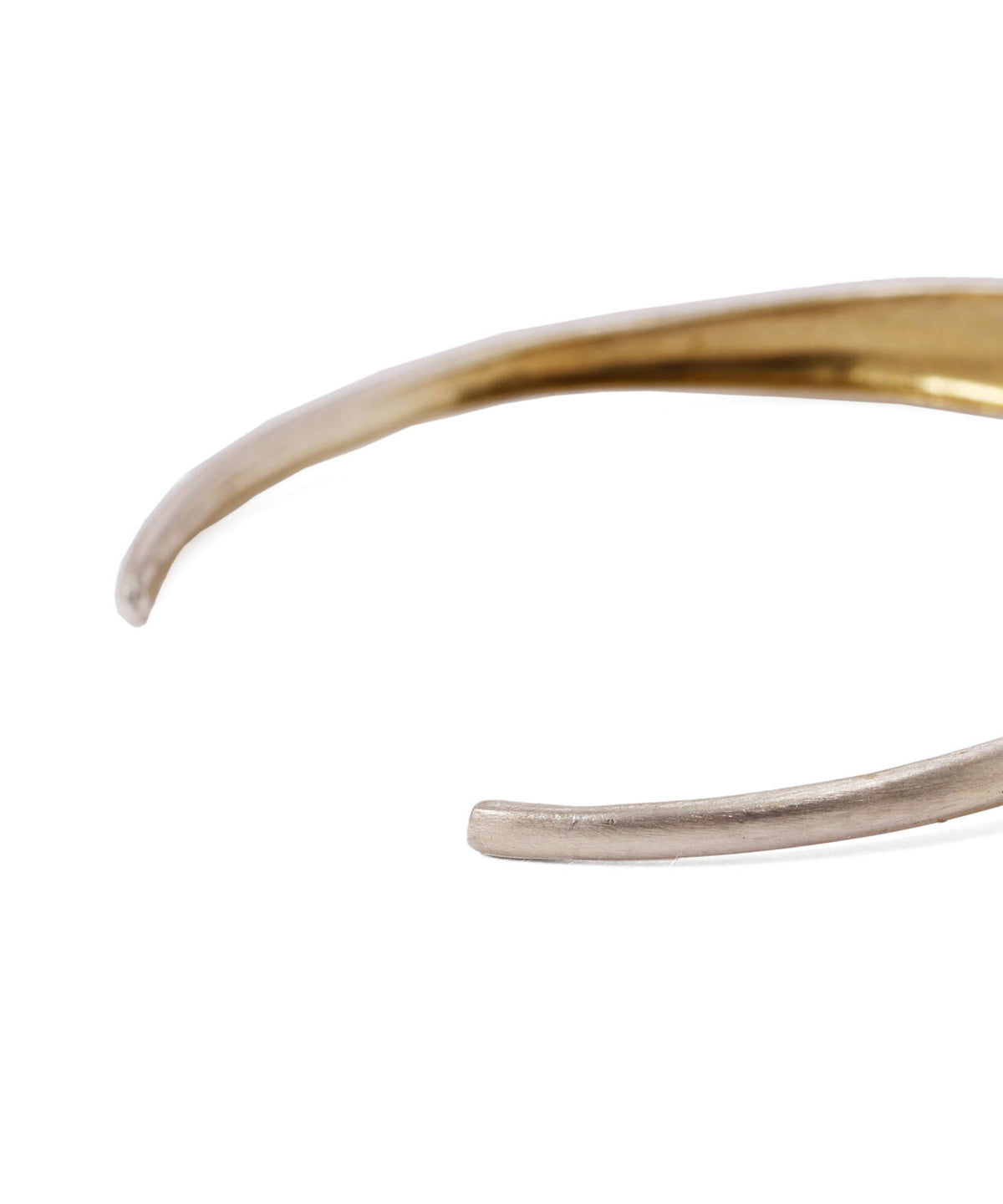 SILVER AND PLATED GOLD BANGLE