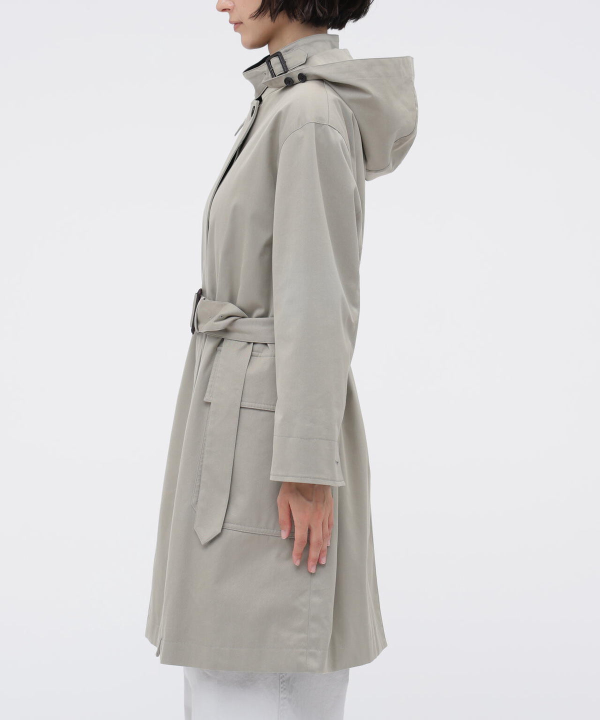 COTTON NYLON GABARDINE COAT