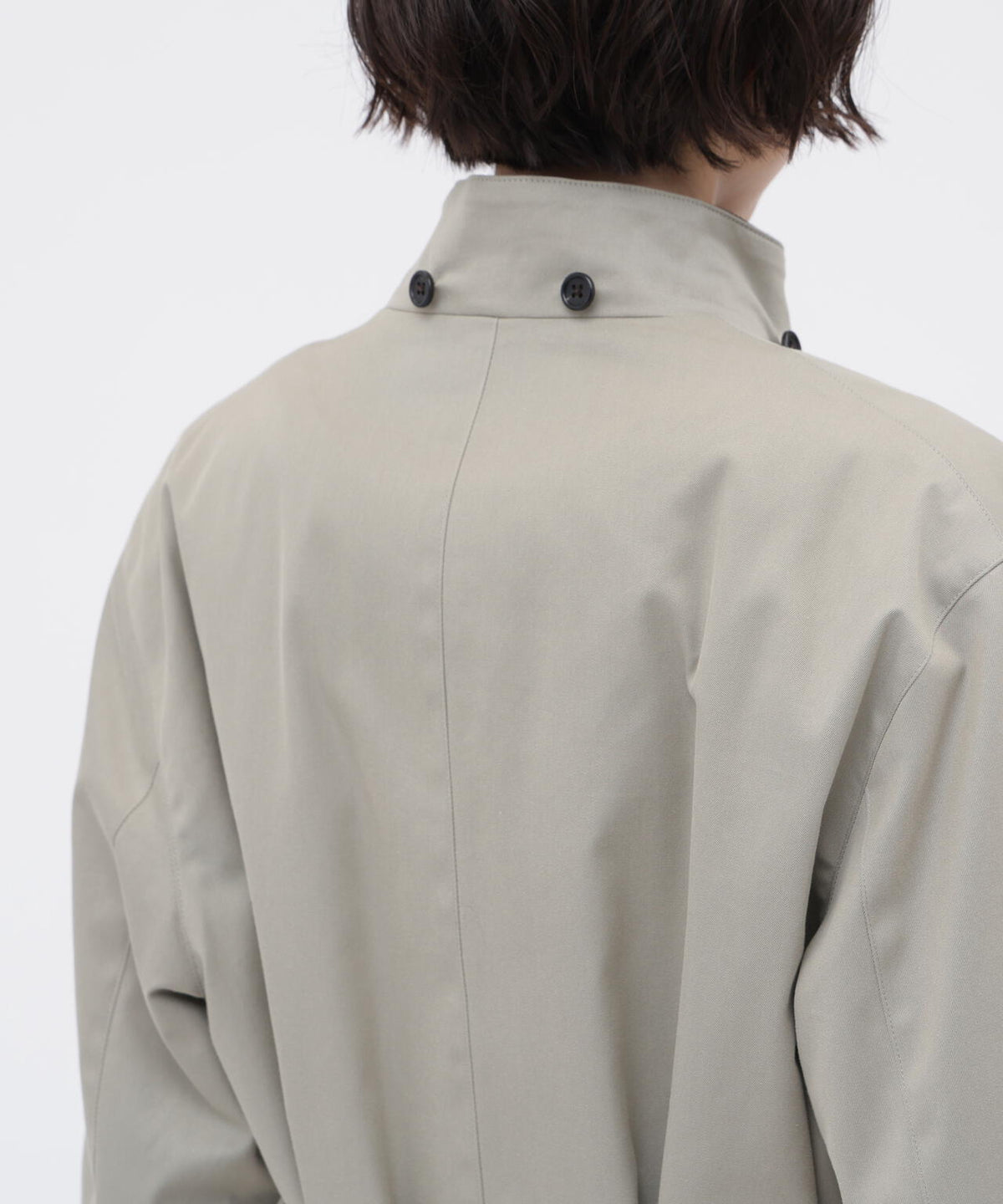 COTTON NYLON GABARDINE COAT