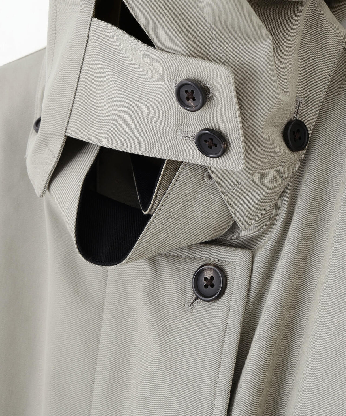 COTTON NYLON GABARDINE COAT