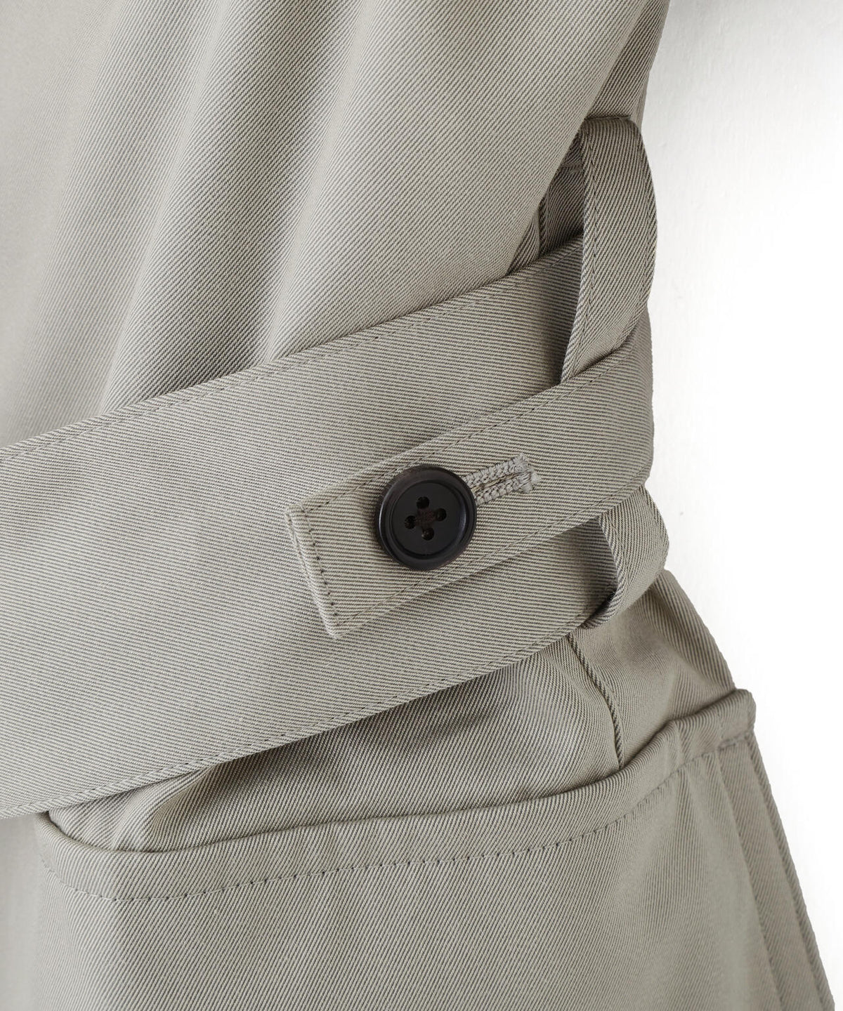COTTON NYLON GABARDINE COAT