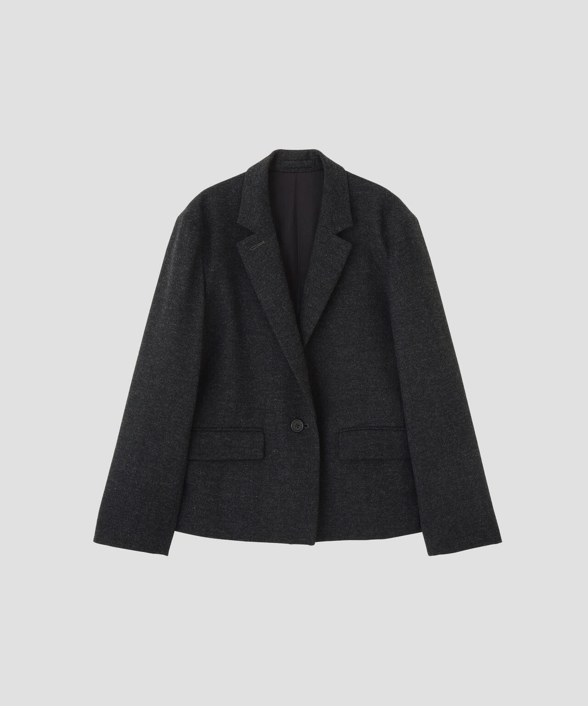 MILLED HERRINGBONE WOOL JACKET