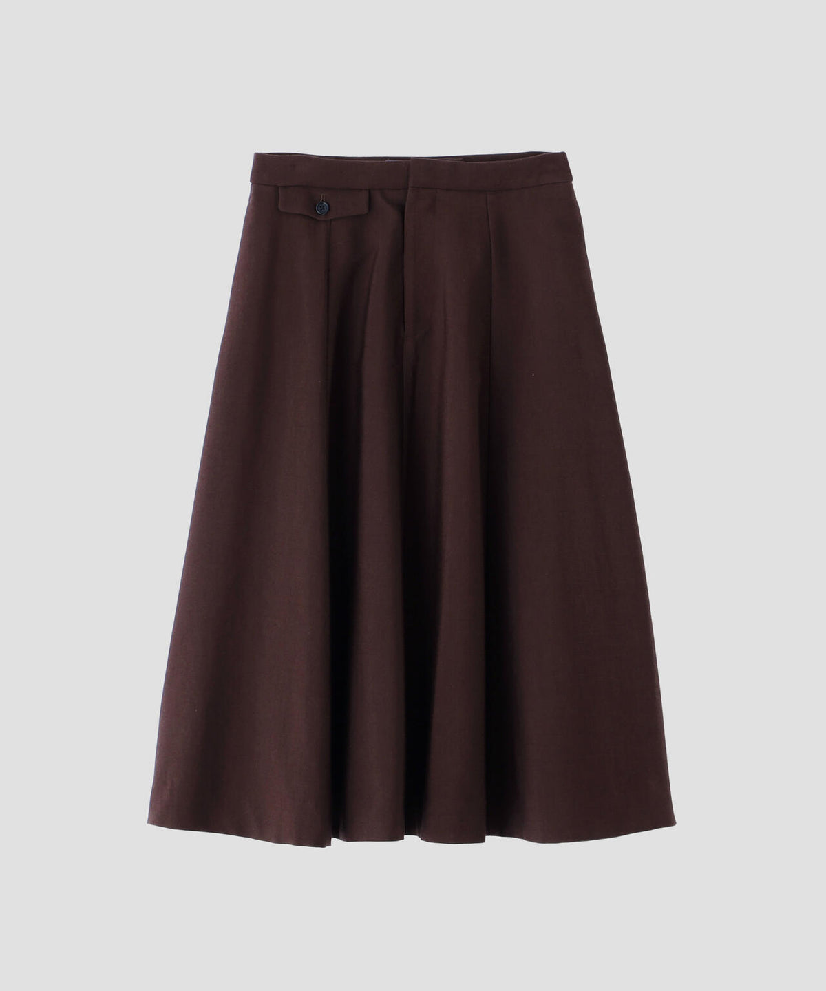 WOOL COTTON MOLESKIN SKIRT