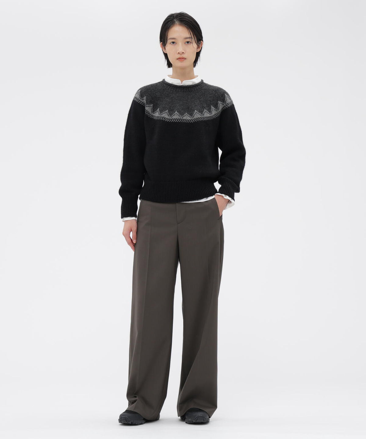 FAIRISLE NATURAL WOOL KNITWEAR