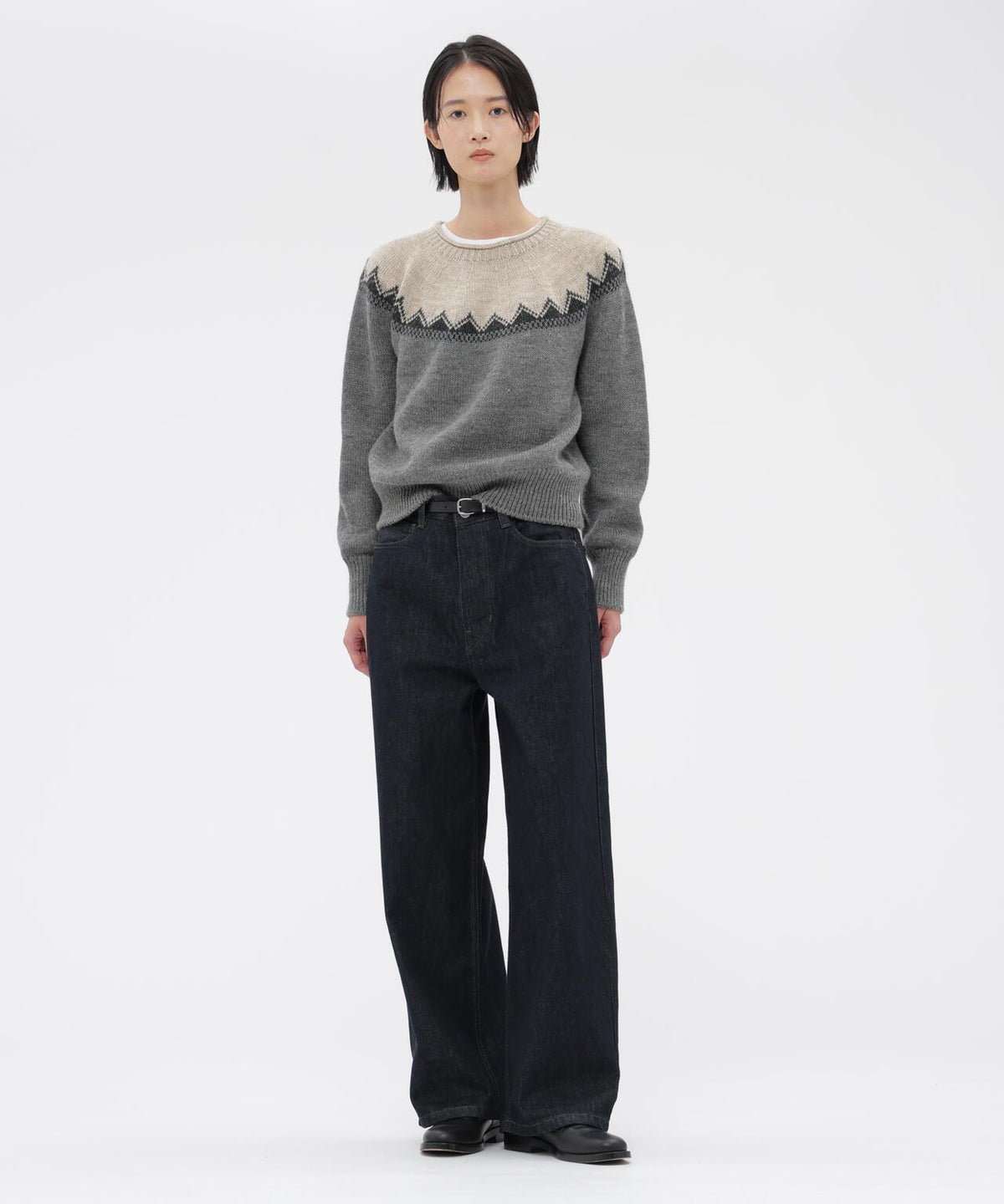 FAIRISLE NATURAL WOOL KNITWEAR