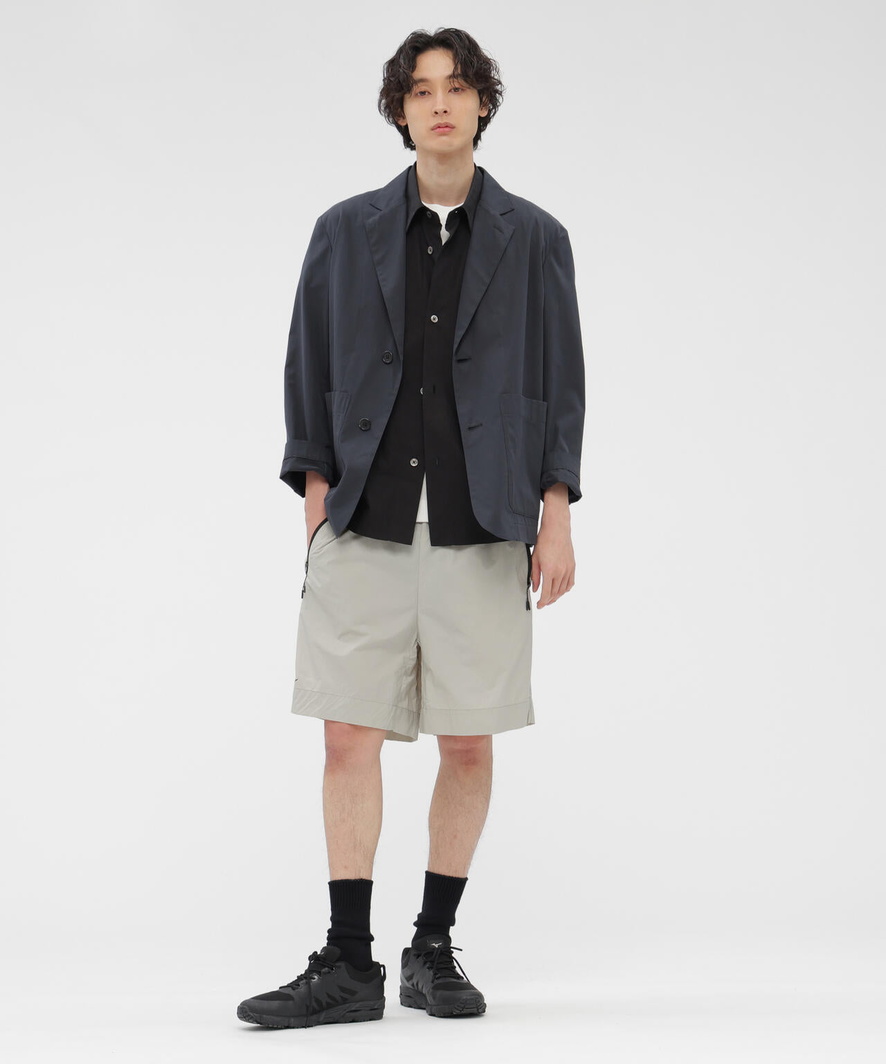 FINE COTTON PLAINWEAVE JACKET