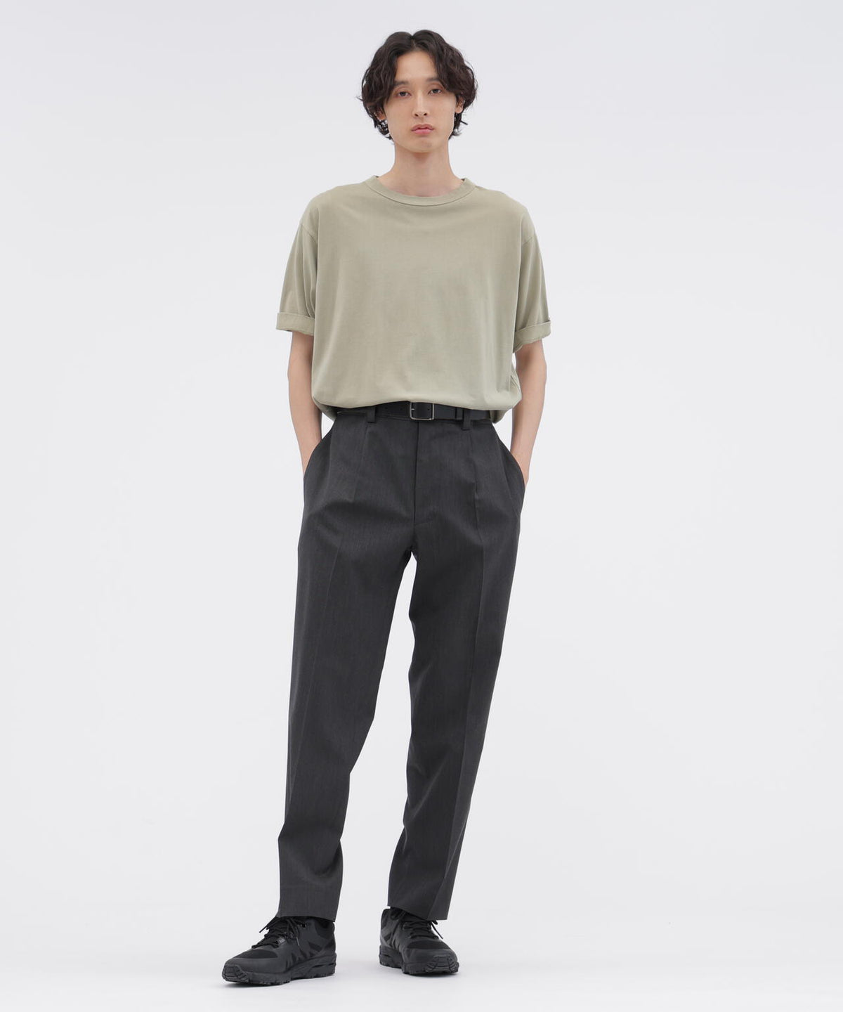 DRY WOOL SUITING TROUSERS