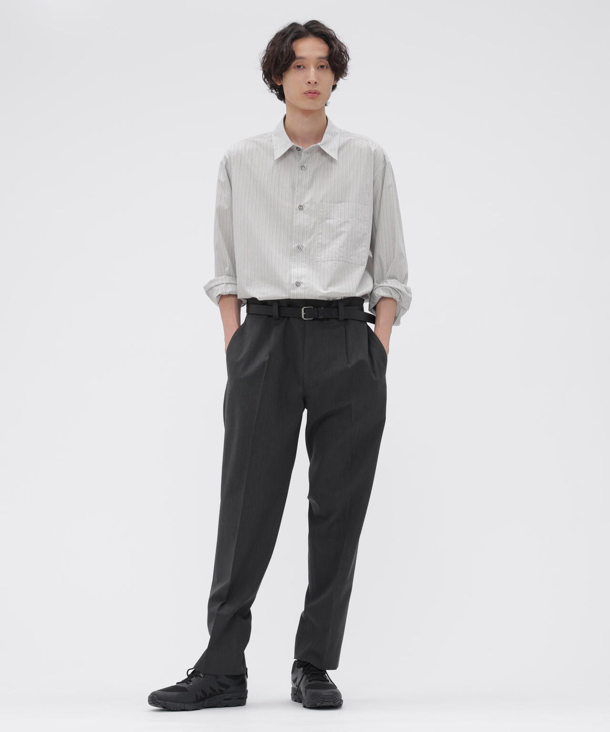 DRY WOOL SUITING TROUSERS