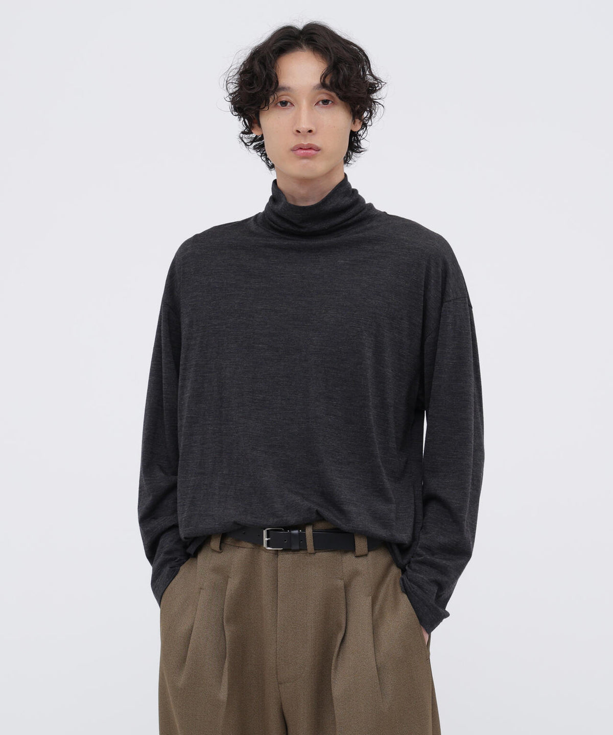 MILLED SUPERFINE MERINO JERSEY TOP