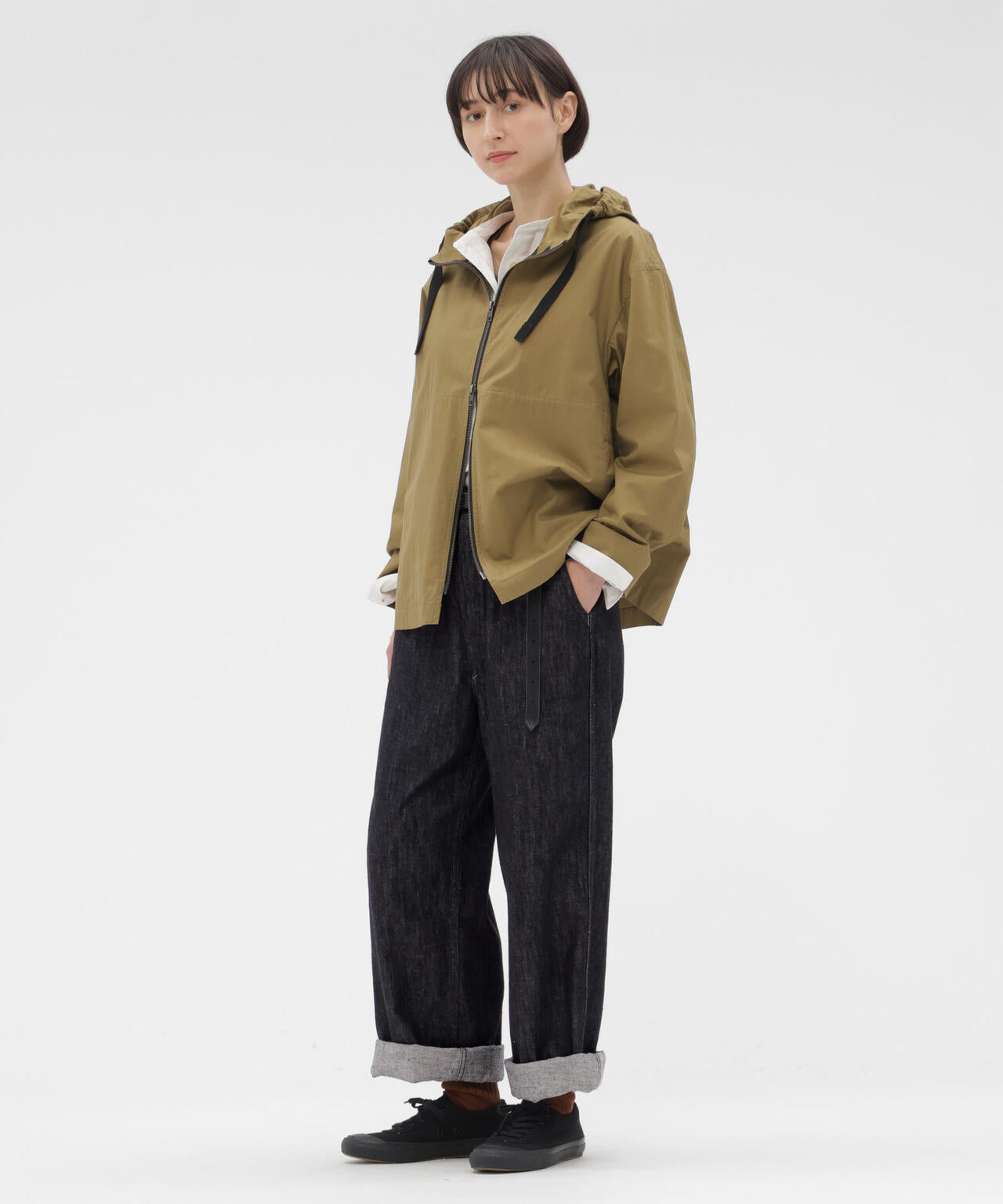 CANTON BLACK LIGHT DENIM TROUSERS