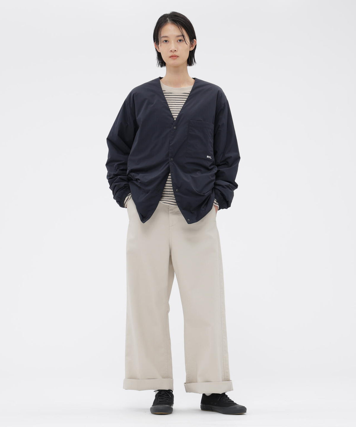 LIGHTWEIGHT NYLON POPLIN BLOUSON