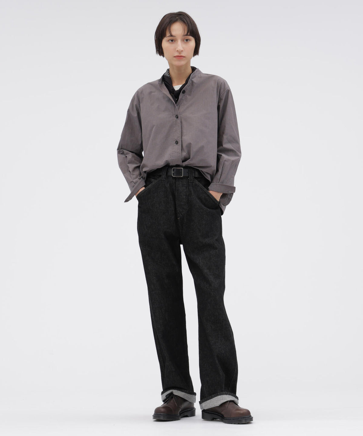CANTON BLACK DENIM TROUSERS