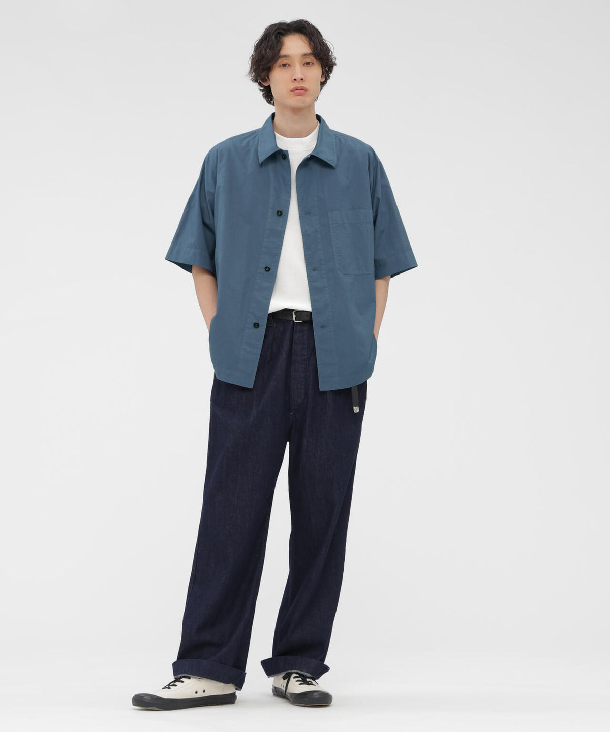 CANTON LIGHT DENIM TROUSERS