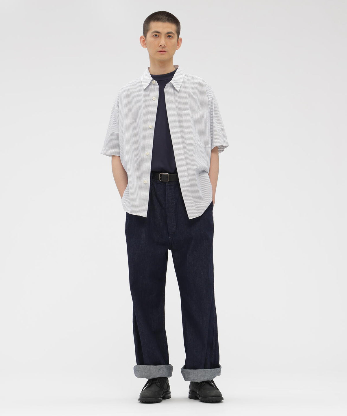 CANTON LIGHT DENIM TROUSERS