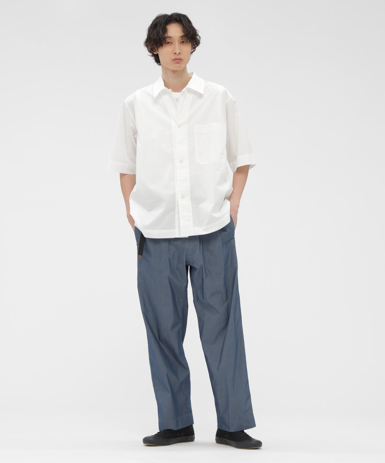 COTTON RAMIE POPLIN SHIRT