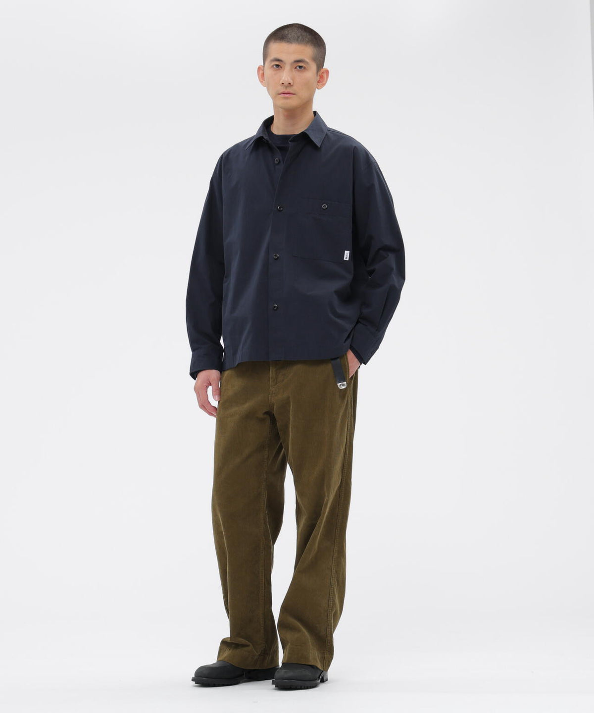 DRY COTTON NEEDLECORD TROUSERS
