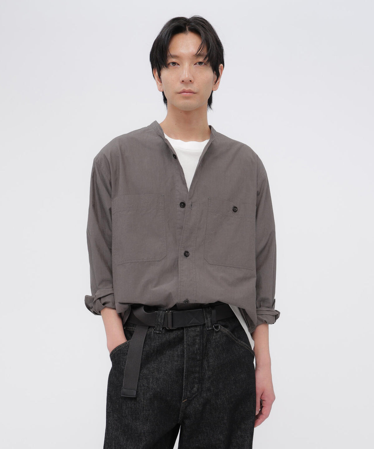 END ON END WEAVE COTTON SHIRT