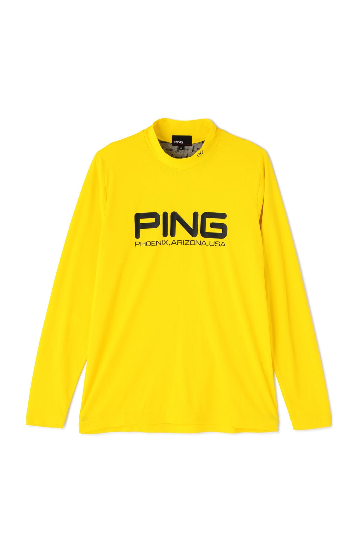 【PING APPAREL】クールコア ストレッチ起毛 長袖ハイネックカットソー <PERFORMANCE> (MENS)