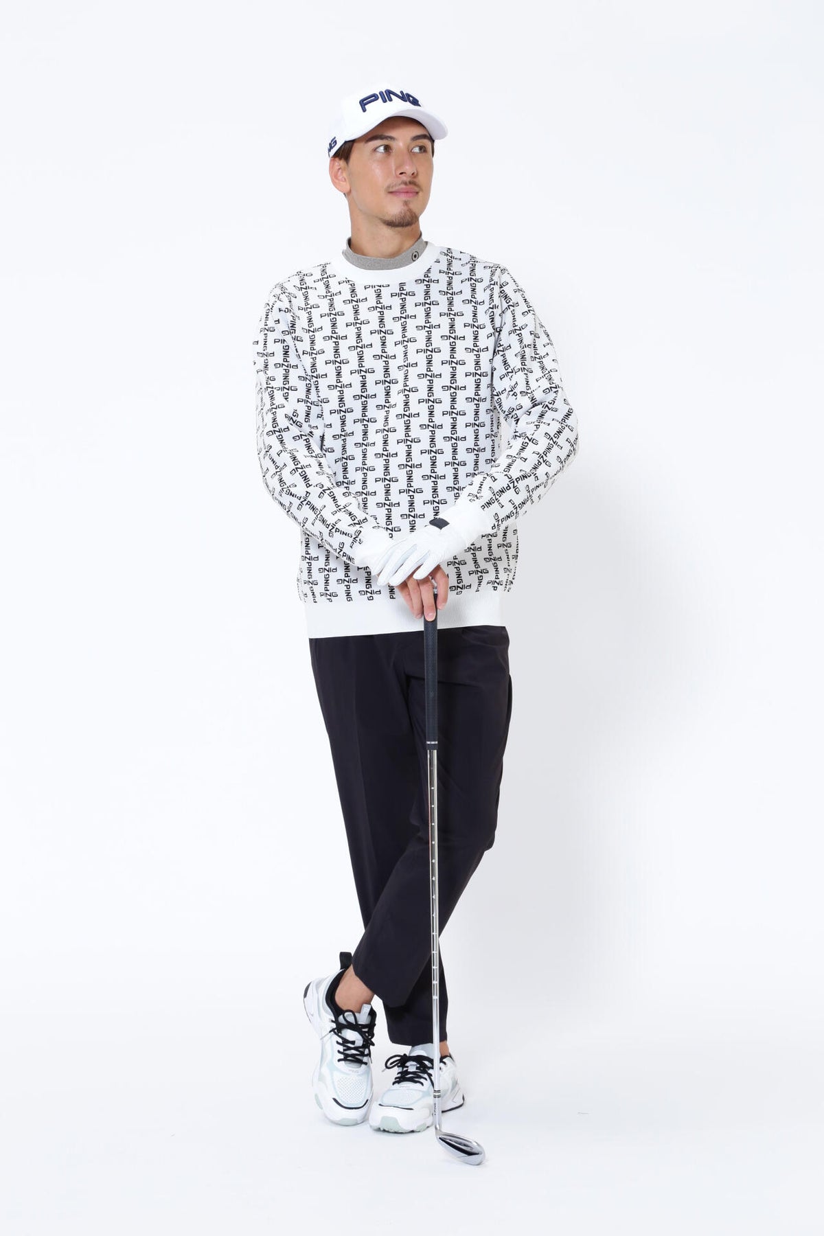 【PING APPAREL】ベアスムース長袖ハイネックカットソー <GOLD> (MENS)