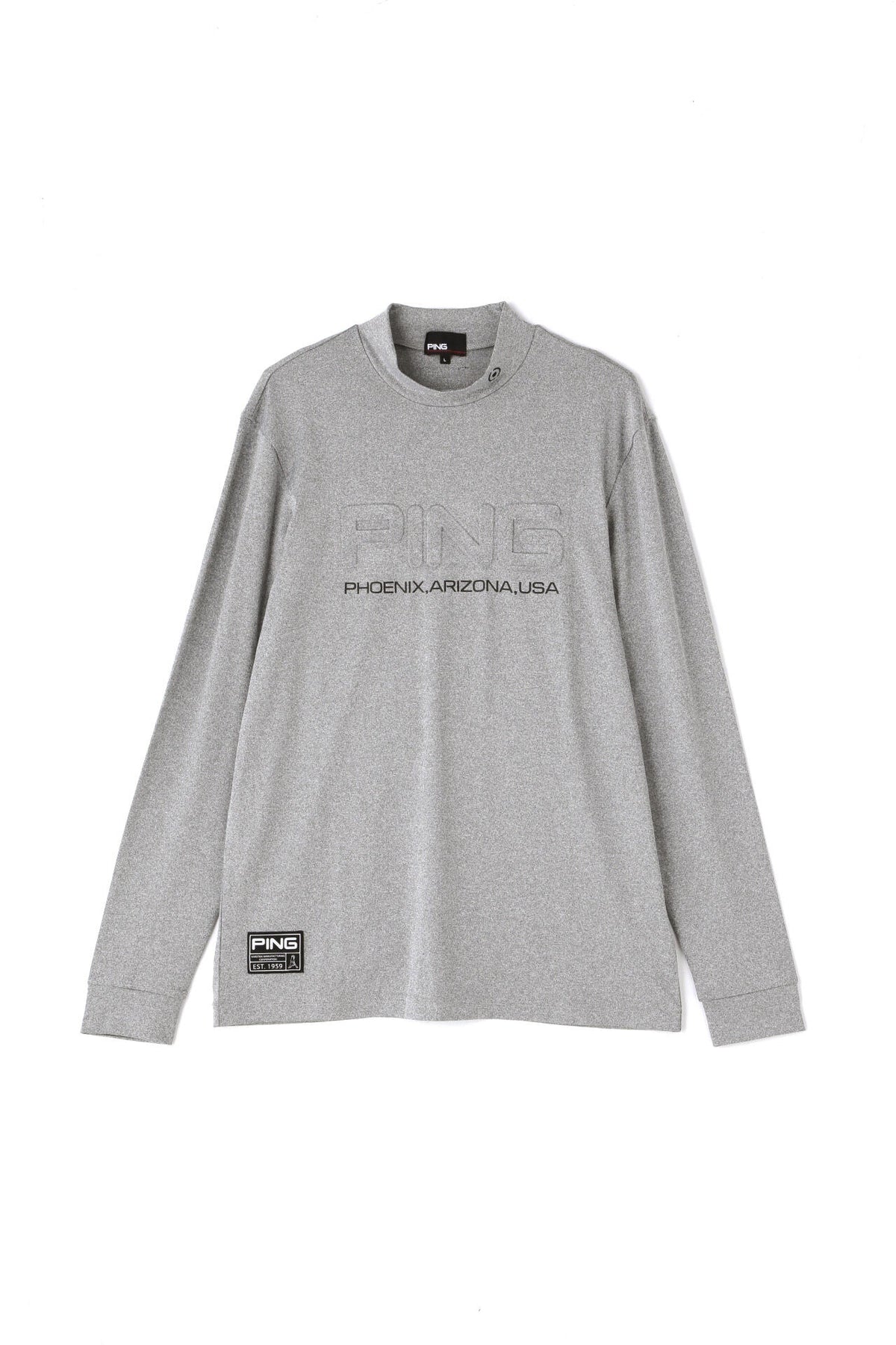 【PING APPAREL】ベアスムース長袖ハイネックカットソー <GOLD> (MENS)