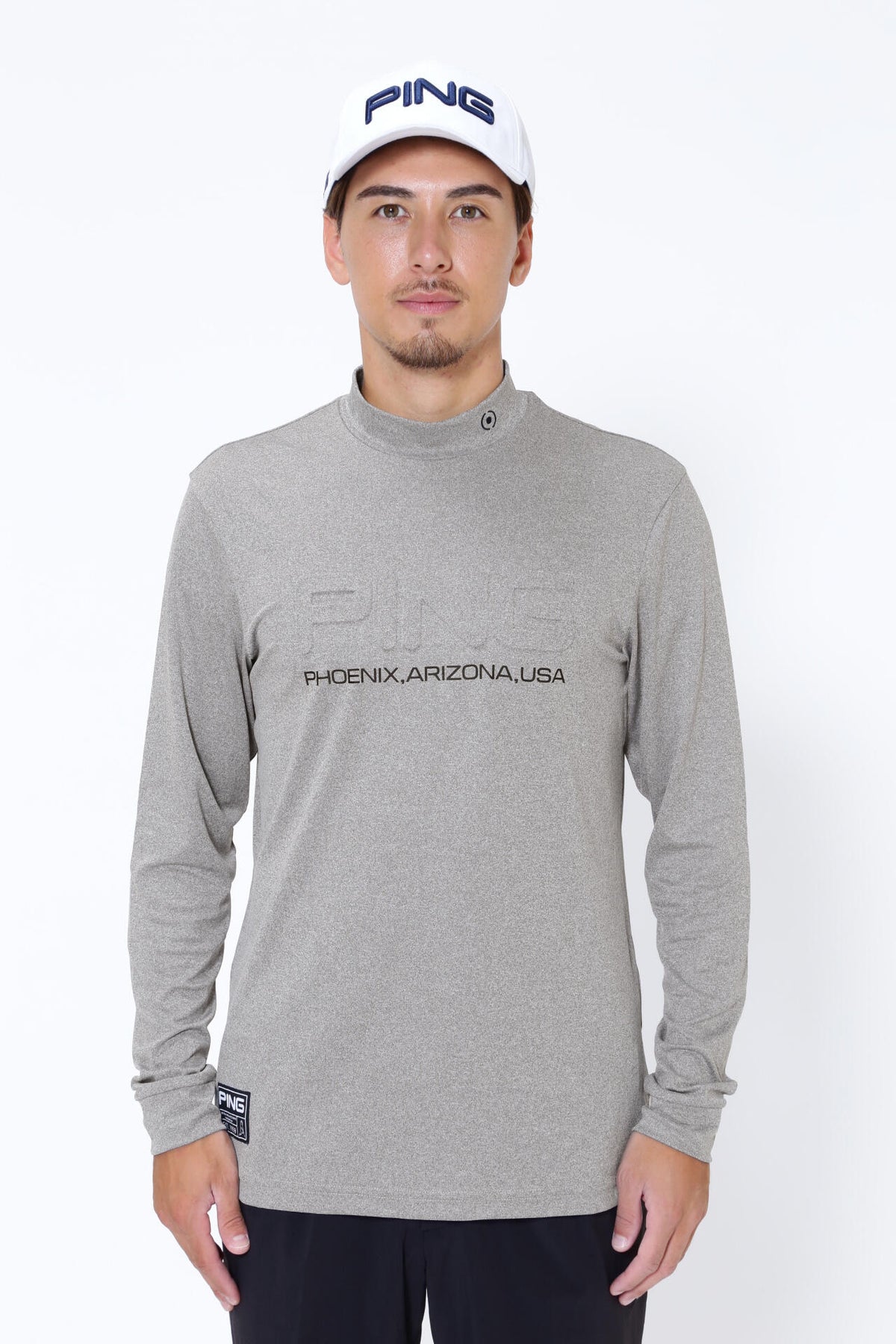 【PING APPAREL】ベアスムース長袖ハイネックカットソー <GOLD> (MENS)