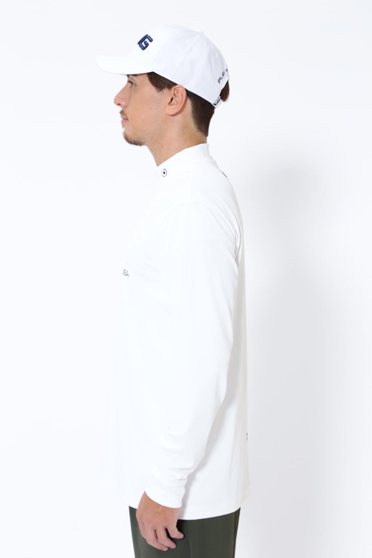 【PING APPAREL】ベアスムース長袖ハイネックカットソー <GOLD> (MENS)