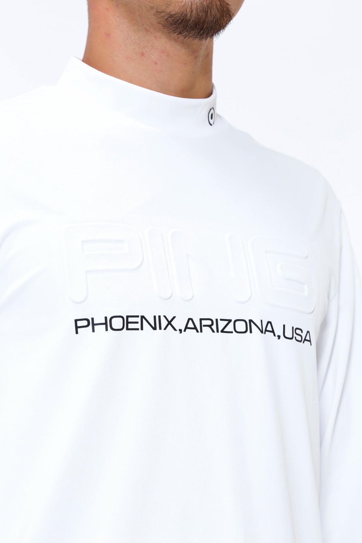 【PING APPAREL】ベアスムース長袖ハイネックカットソー <GOLD> (MENS)