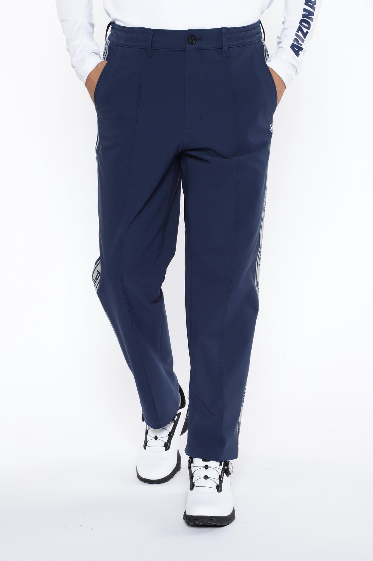 【PING APPAREL】全方向ストレッチ布帛ワイドテーパードパンツ <NATIVE> (MENS)