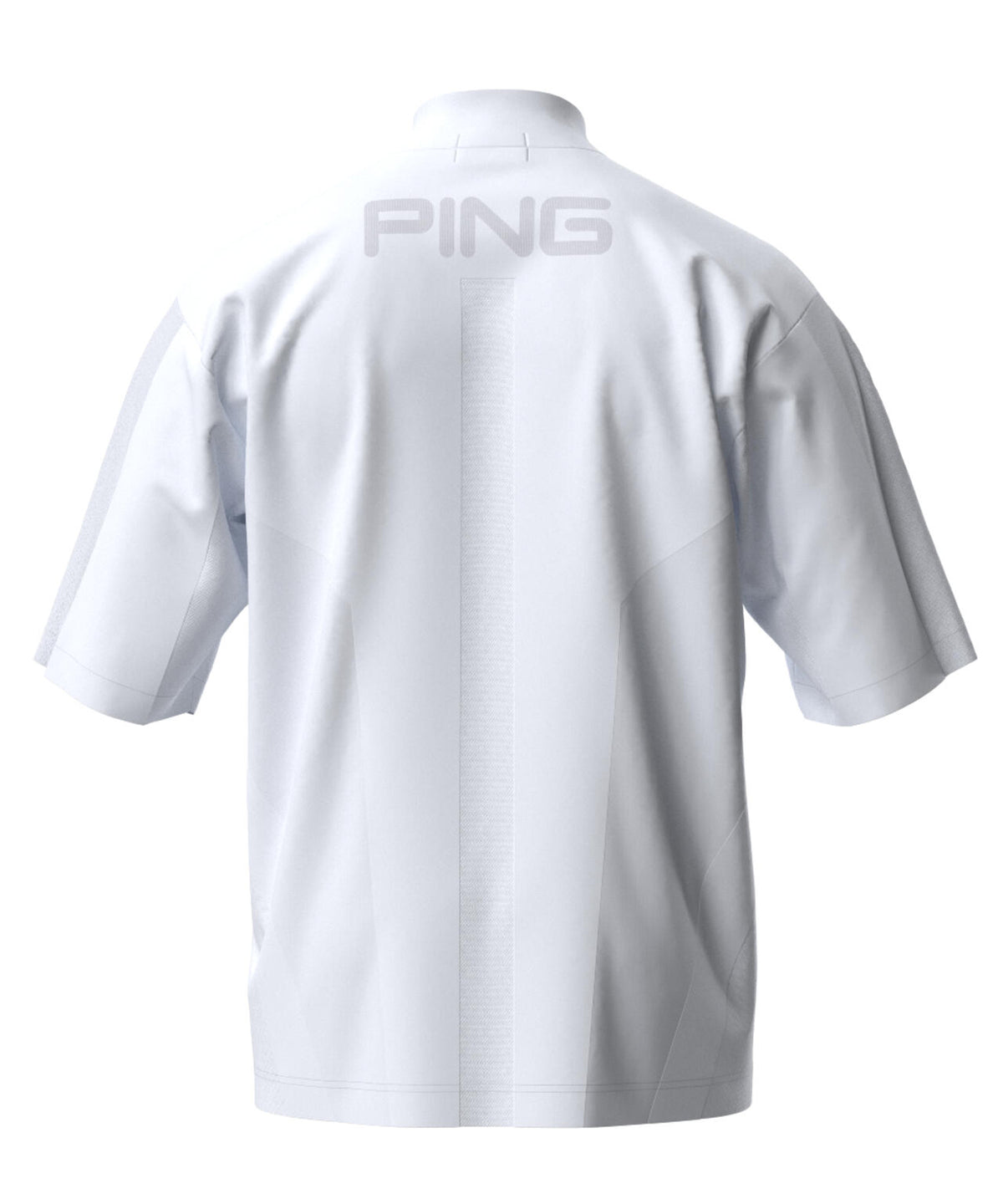【PING APPAREL】メッシュジャカード半袖ハイネックシャツ <PERFORMANCE> (MENS)