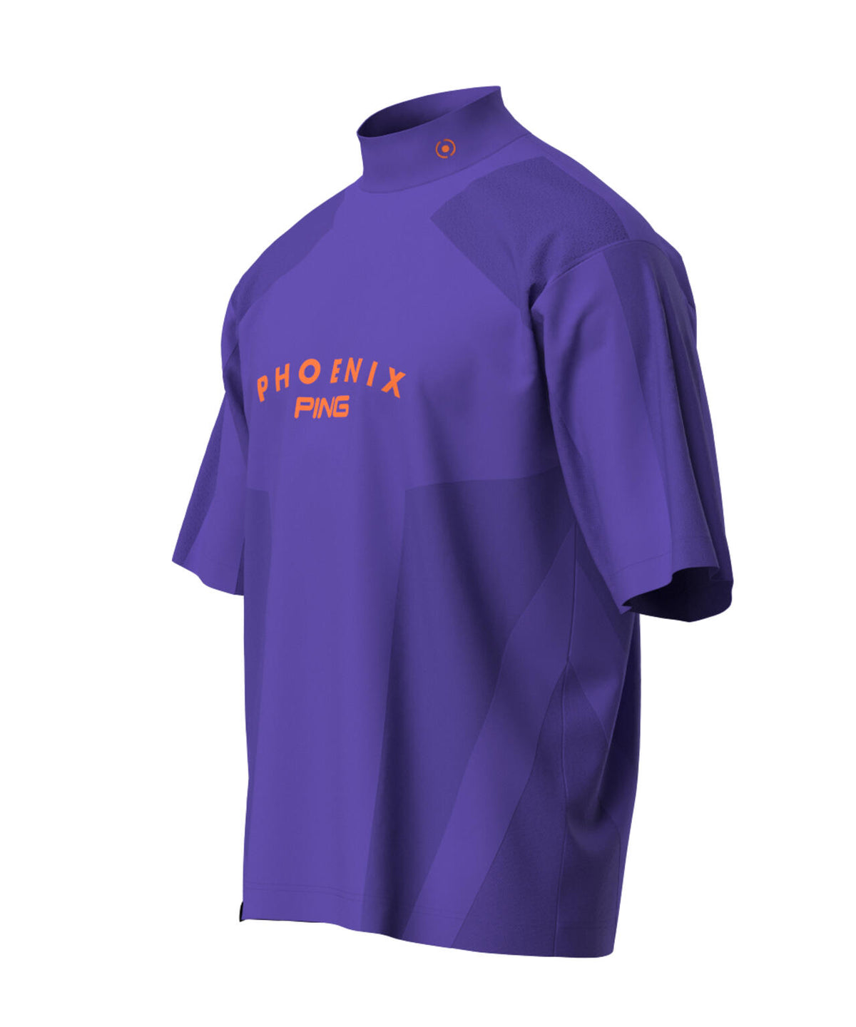 【PING APPAREL】メッシュジャカード半袖ハイネックシャツ <PERFORMANCE> (MENS)