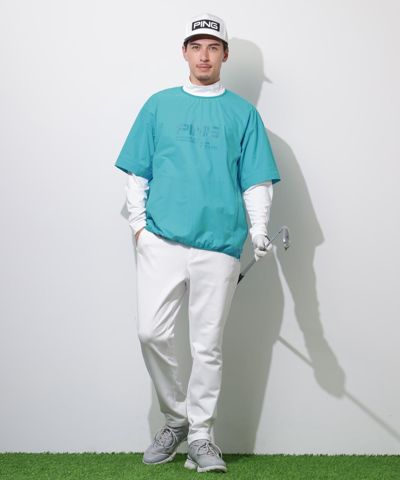 【PING APPAREL】ストレッチリップストップ2WAYブルゾン <PERFORMANCE> (MENS)