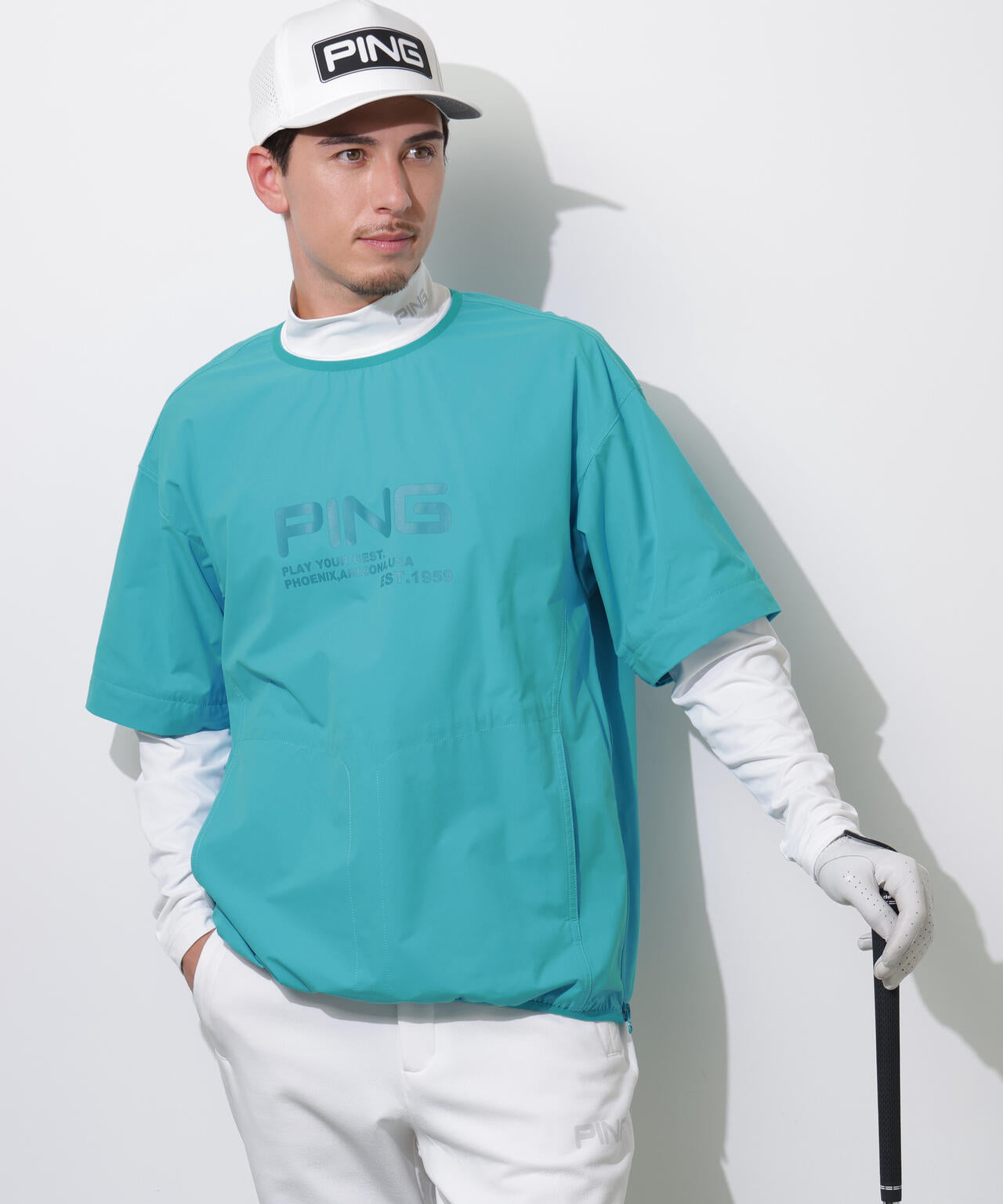 【PING APPAREL】ストレッチリップストップ2WAYブルゾン <PERFORMANCE> (MENS)