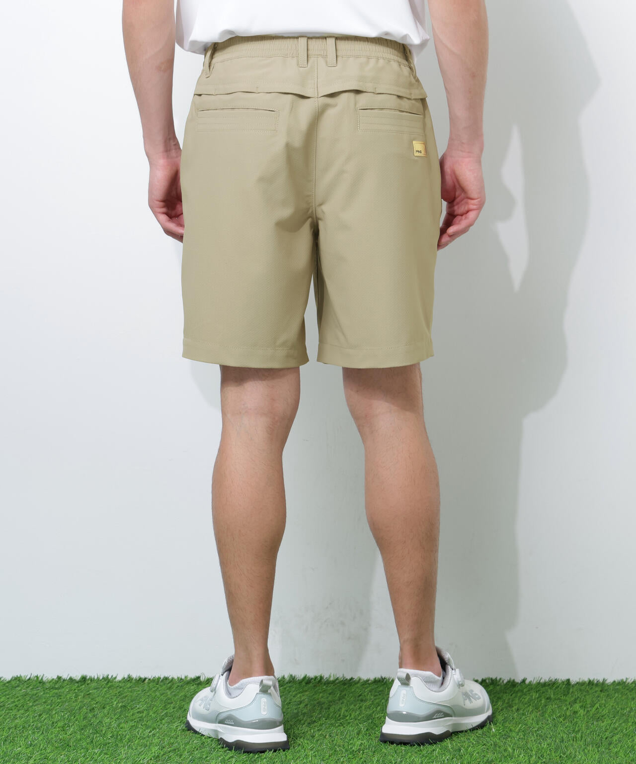 【PING APPAREL】【UVカット・透け防止・ストレッチ】ドビーショートパンツ <GOLD> (MENS)