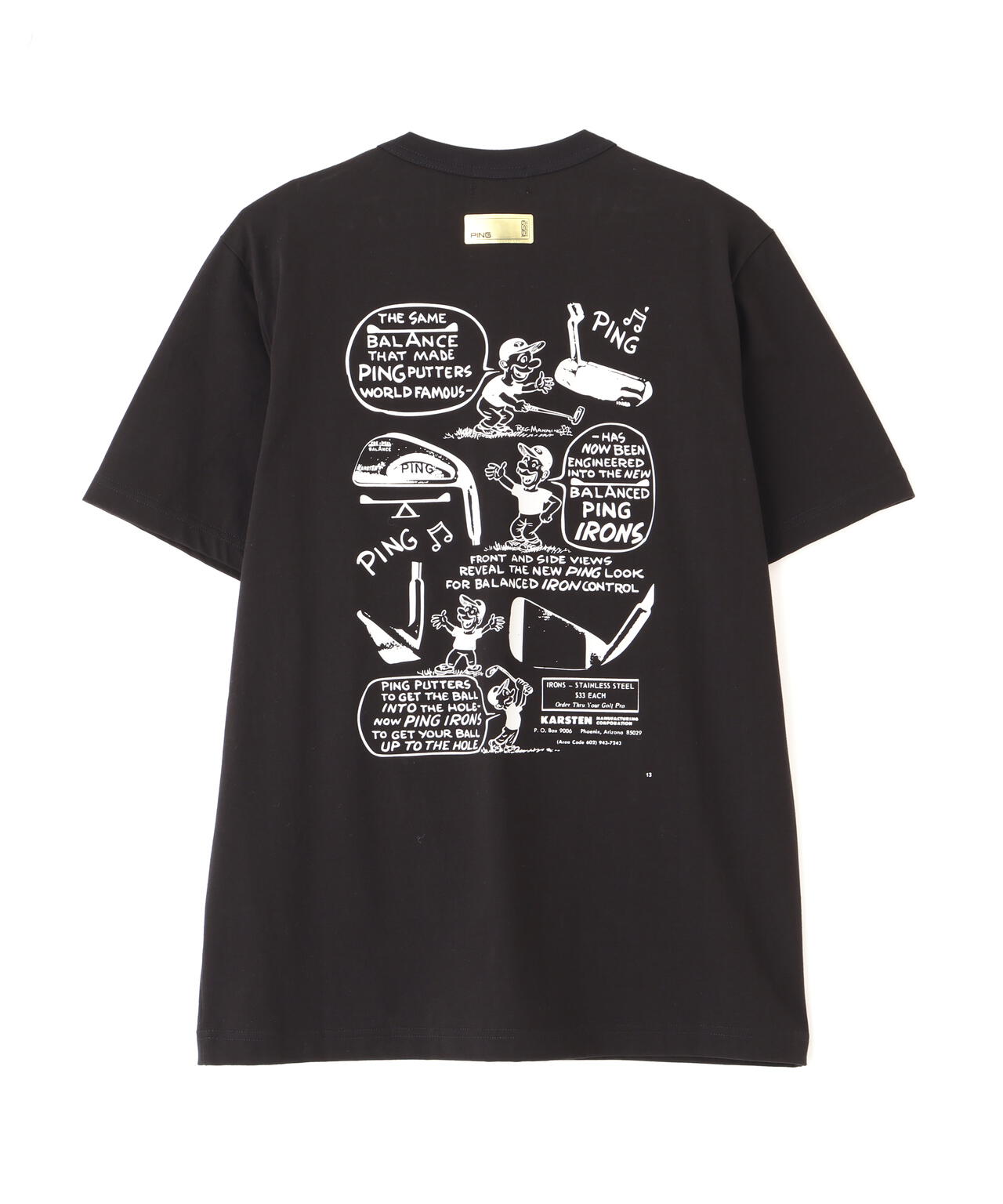 【PING APPAREL】PEカノコTシャツ <GOLD> (MENS)