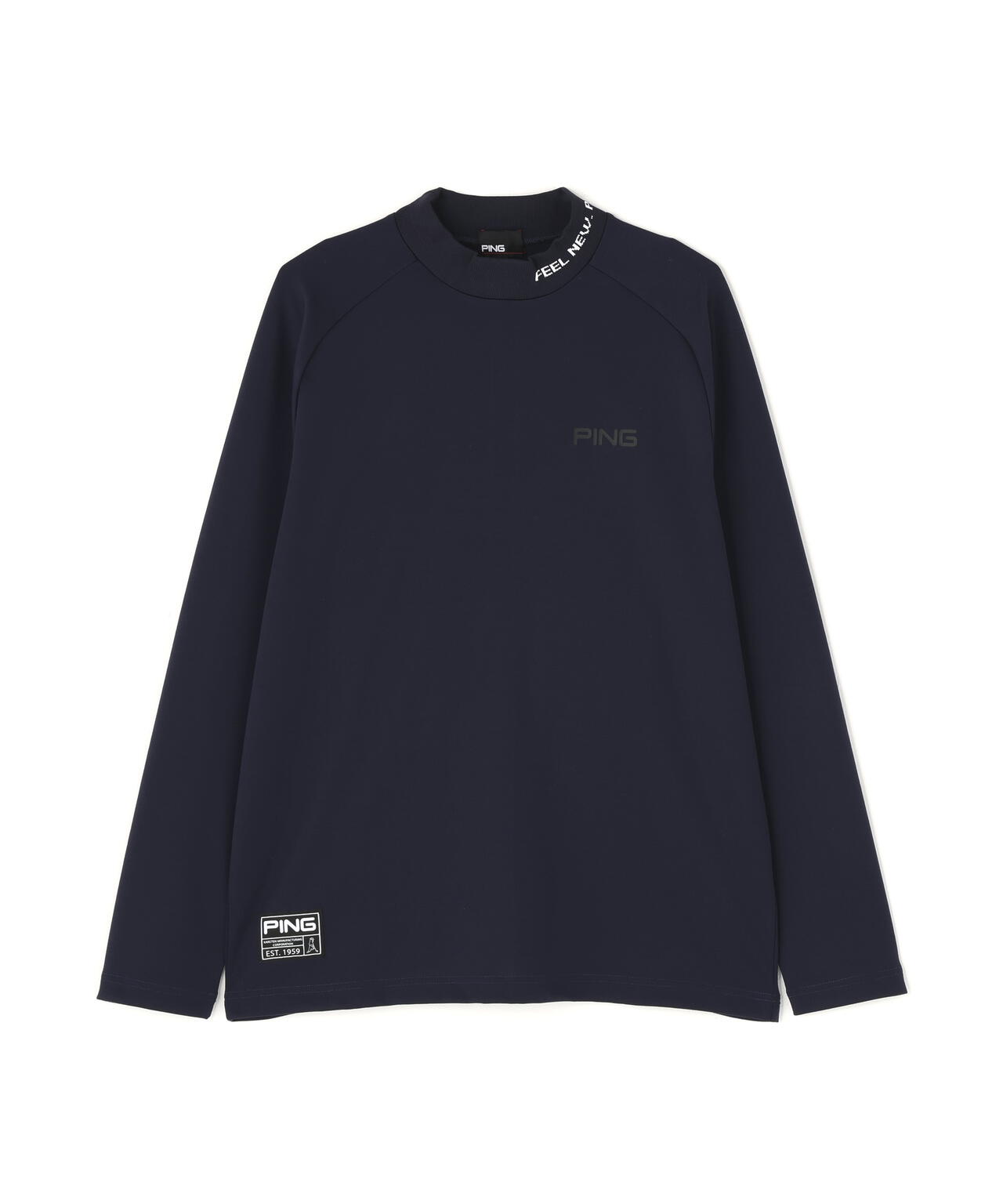 【PING APPAREL】冷感ポンチハイネックシャツ <GOLD> (MENS)