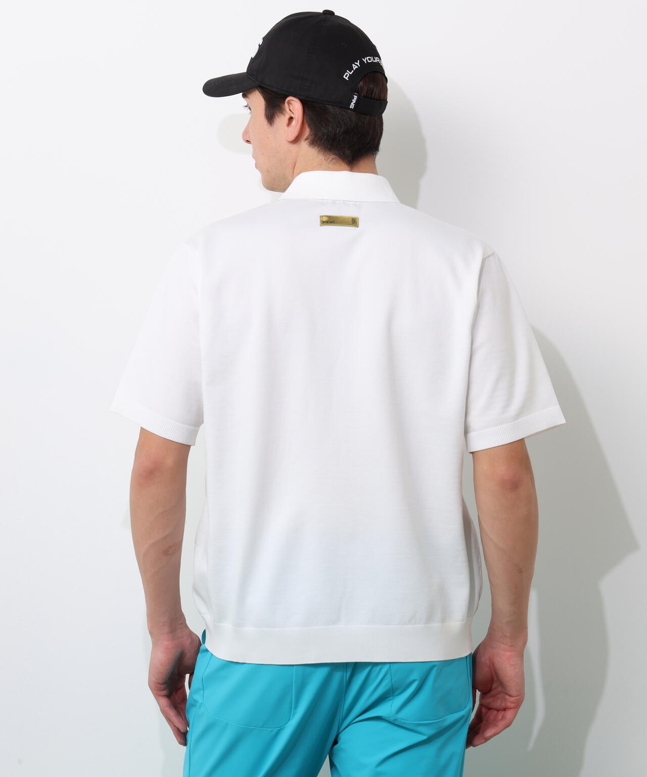 【PING APPAREL】半袖ニットポロシャツ <GOLD> (MENS)