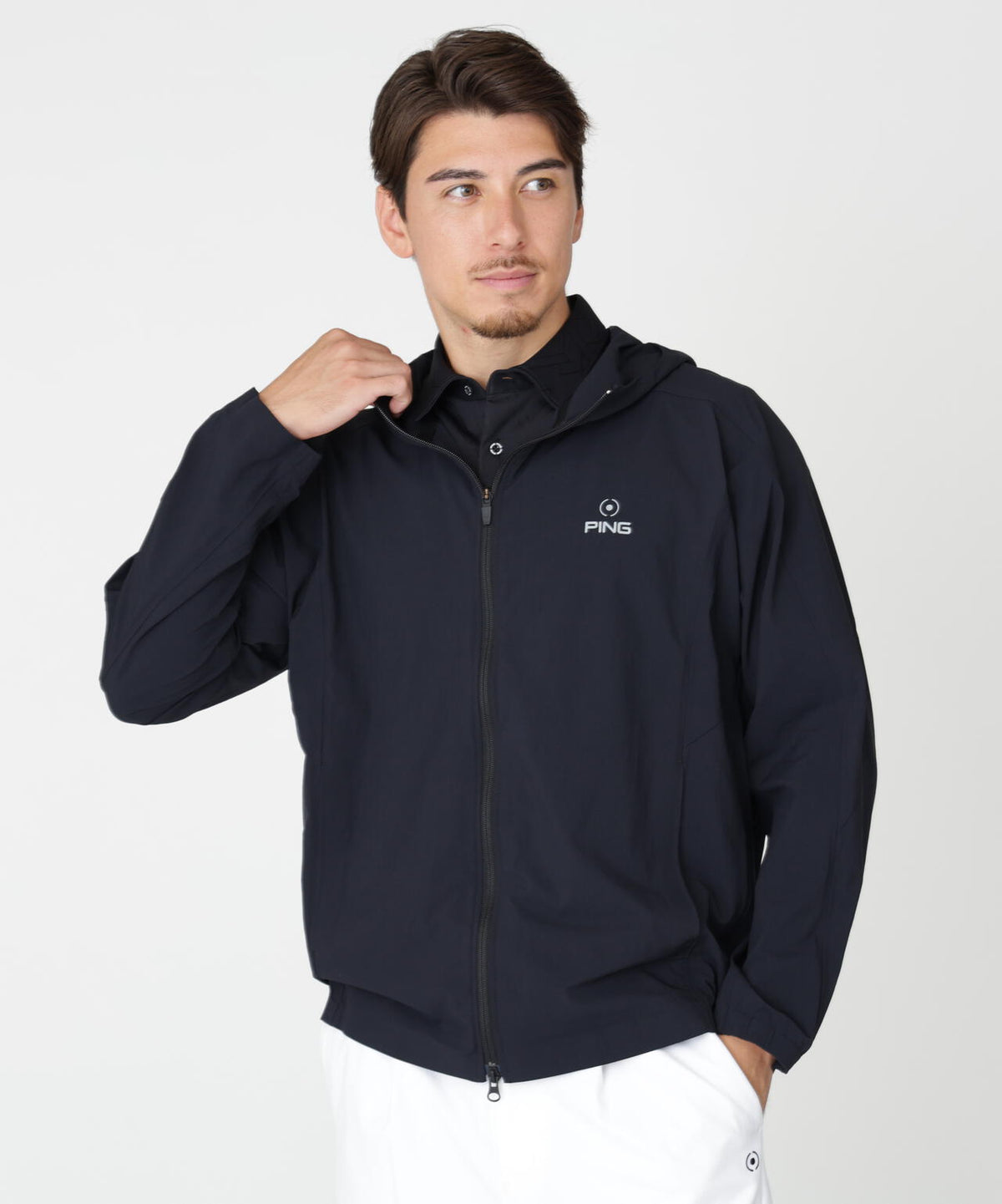 【PING APPAREL】全方向ストレッチフルジップフーディブルゾン (MENS)