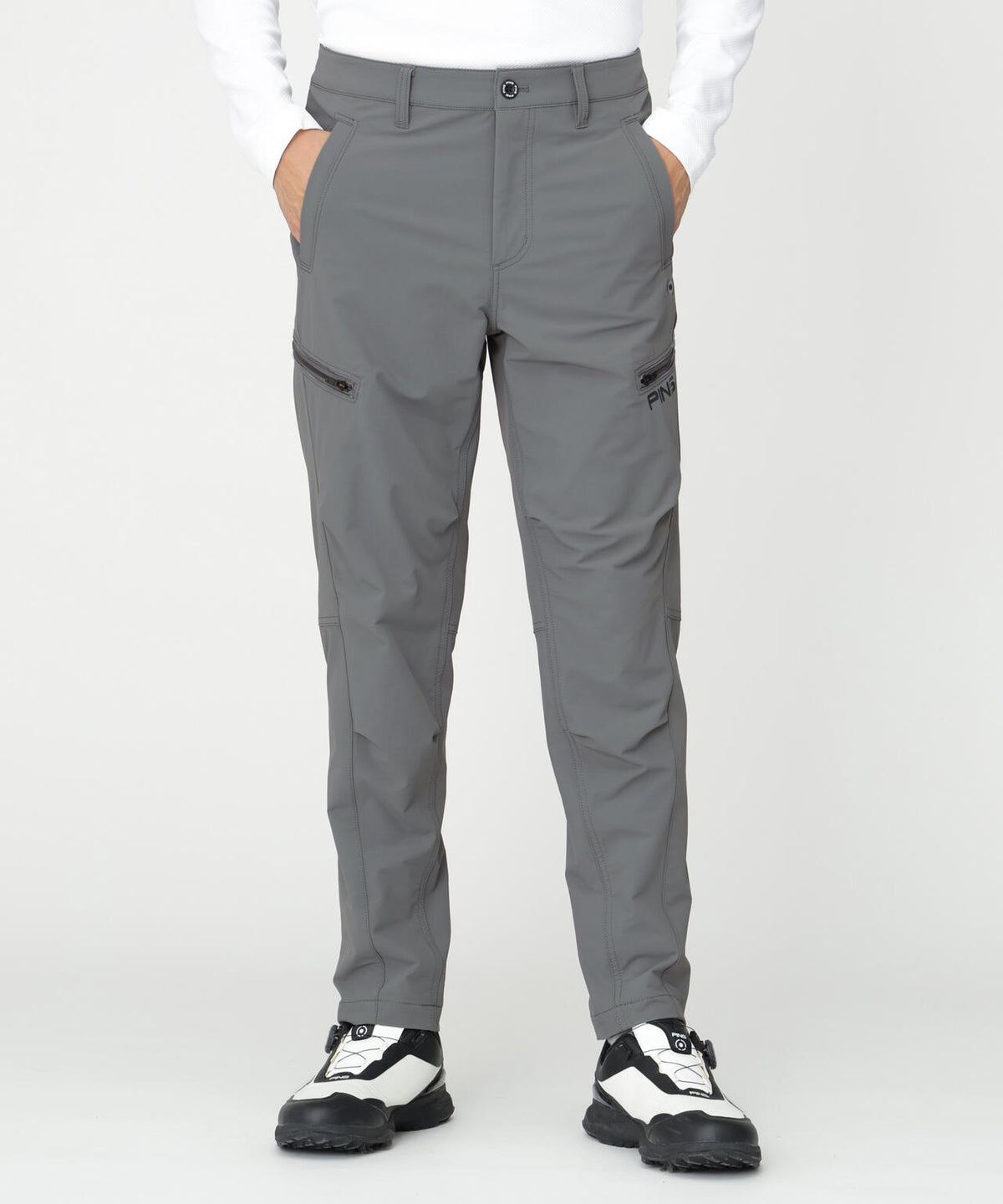 【PING APPAREL】全方向ストレッチ二重織 フィット&ストレッチテーパードパンツ (MENS)