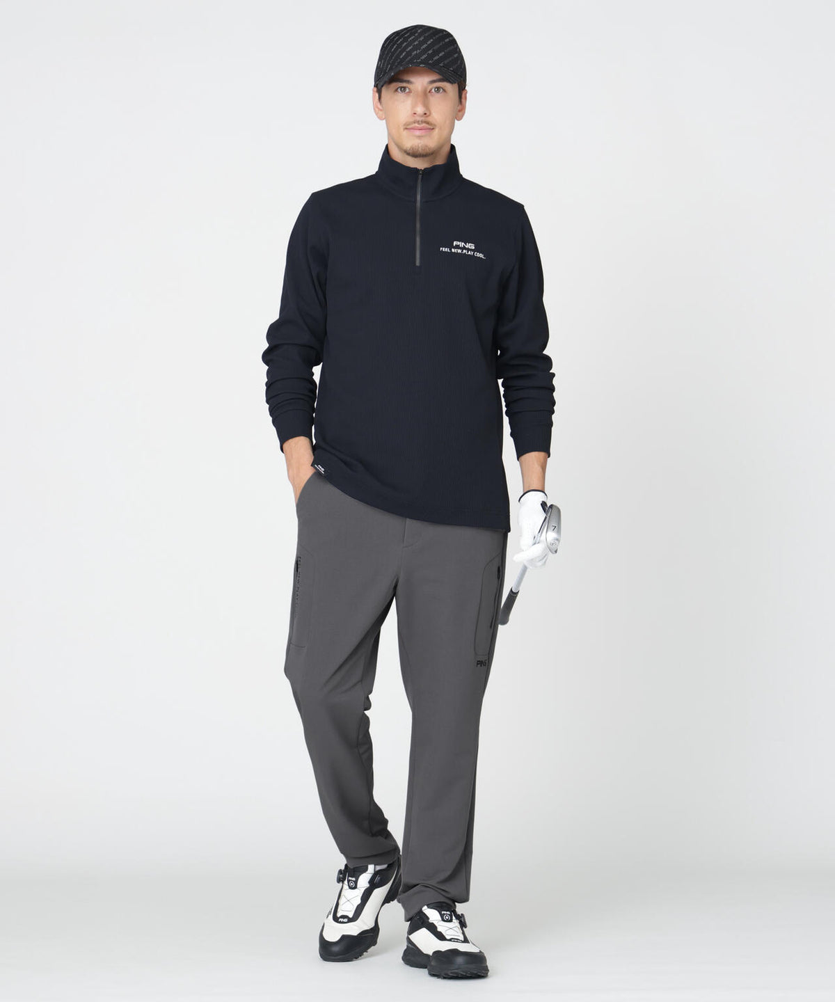 【PING APPAREL】全方向ストレッチパーテックスアンリミテッドテーパードパンツ (MENS)
