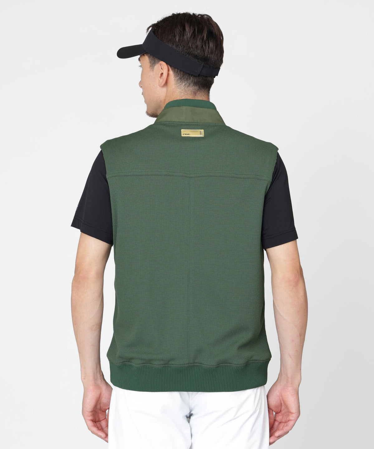【PING APPAREL】ワッフルフルジップベスト <GOLD> (MENS)