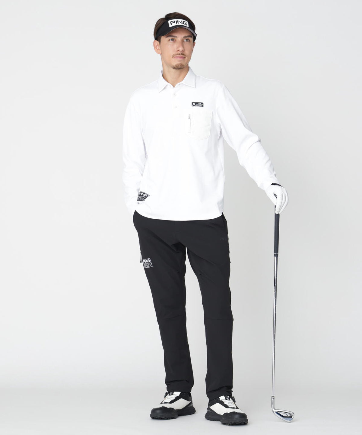 180cm C:96 W:80 H:93 着用サイズ:L