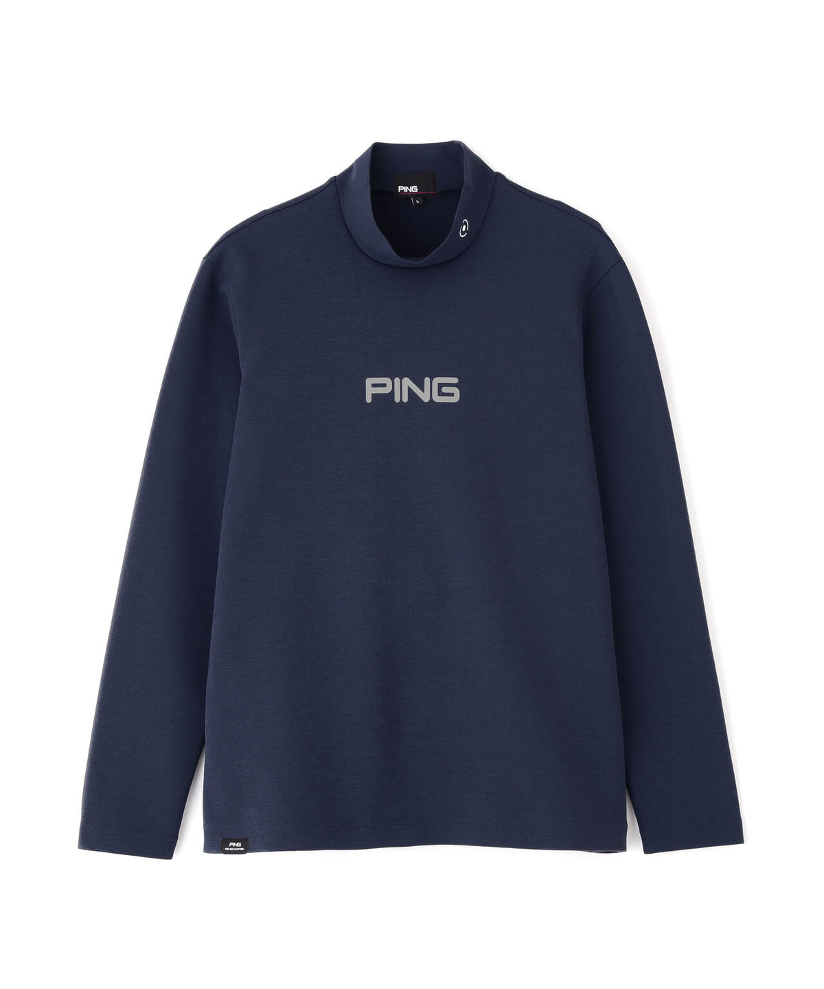 【PING APPAREL】ANSERプリントストレッチダンボール長袖ハイネックシャツ (MENS)