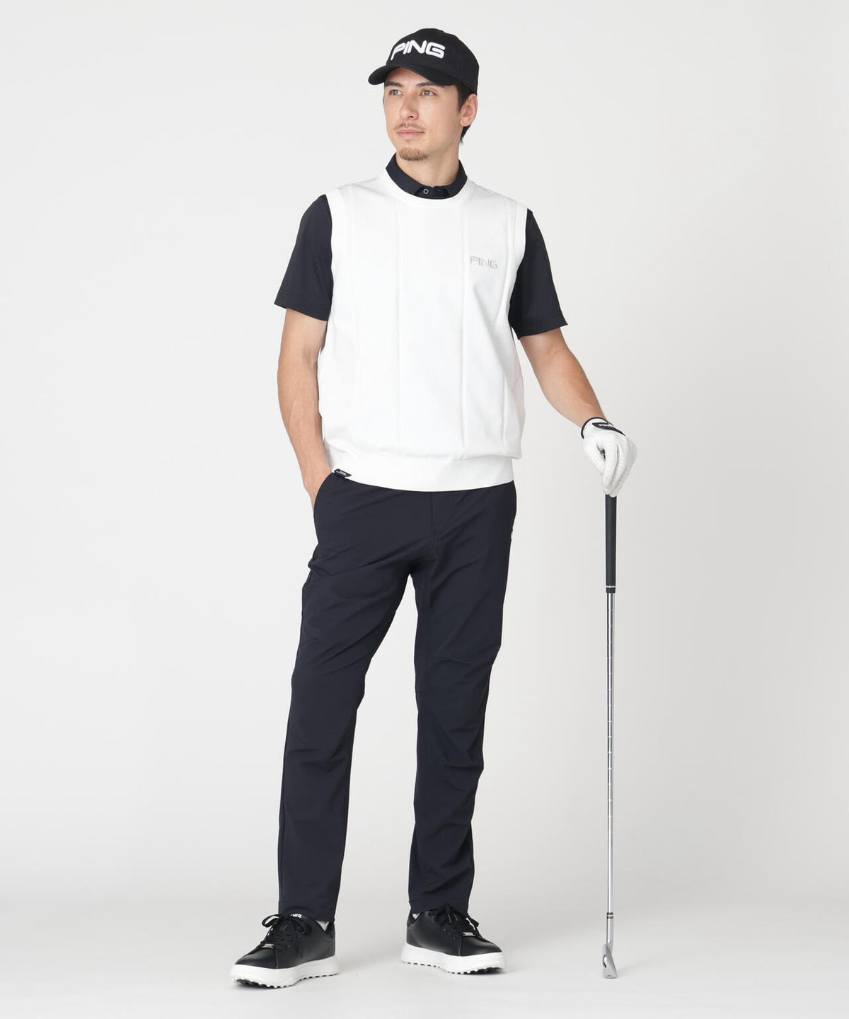 180cm C:96 W:80 H:93 着用サイズ:L