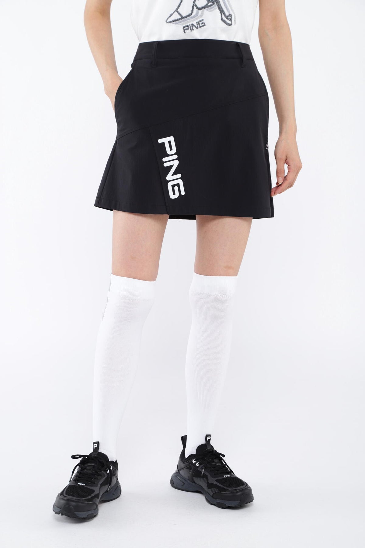 【PING APPAREL】ラップストレッチスカート <GOLD> (LADIES)
