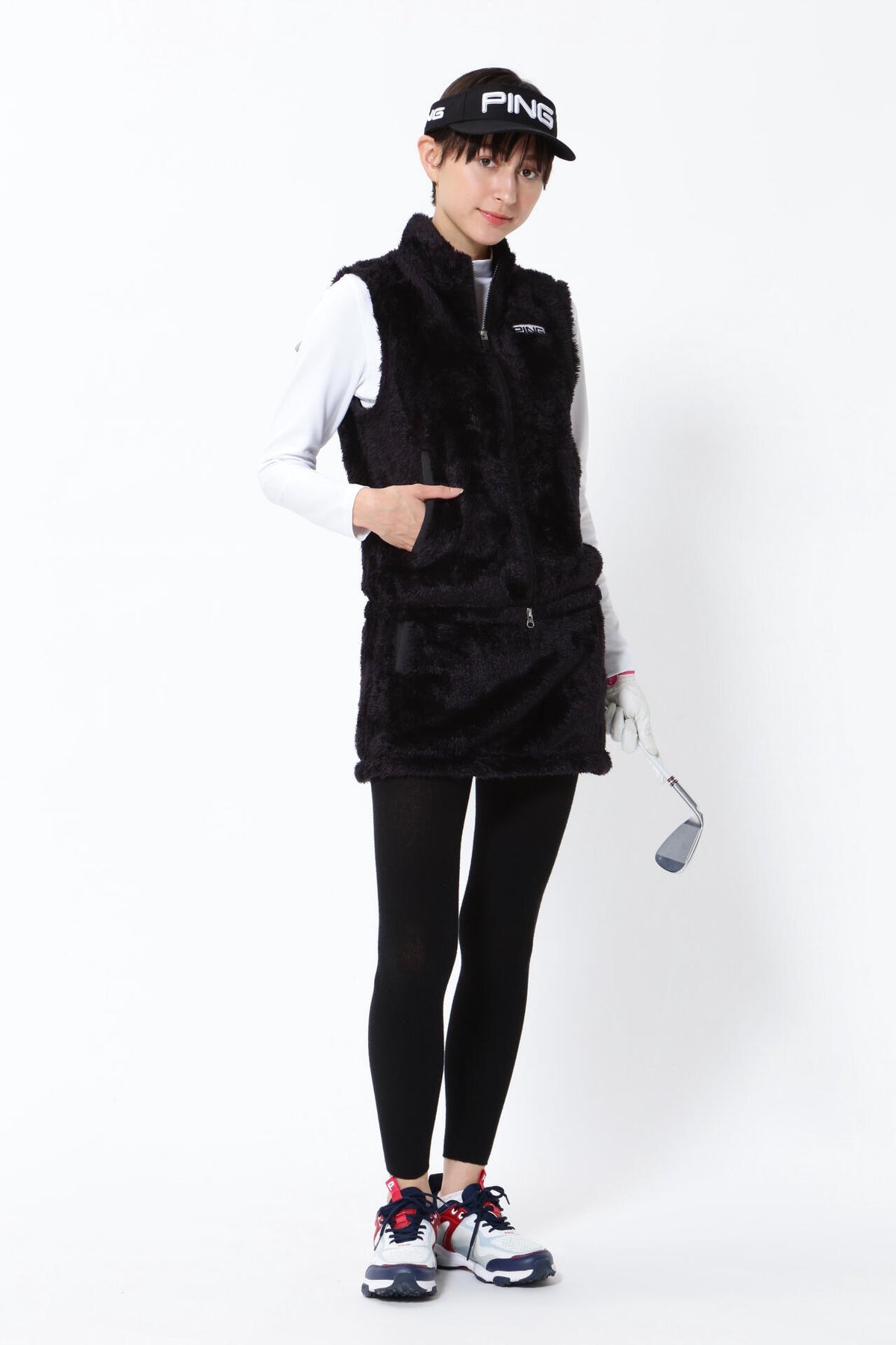 【PING APPAREL】ボアフリーススカート <PERFORMANCE> (LADIES)