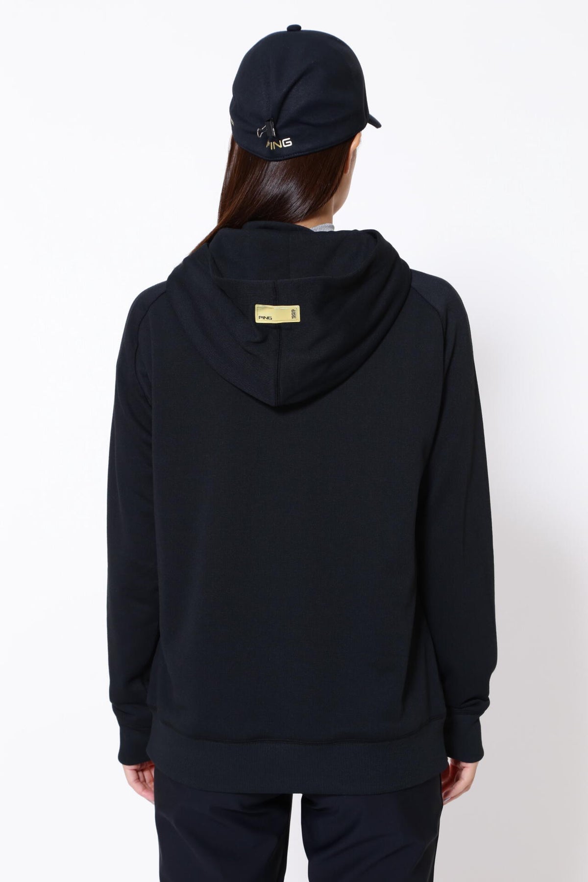 【PING APPAREL】エコアーチ 裏毛スウェットフーディプルオーバー <GOLD> (LADIES)