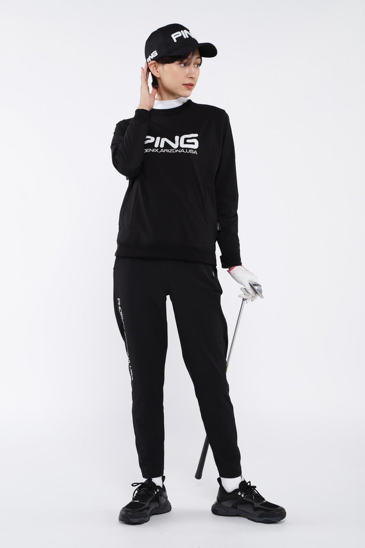 【PING APPAREL】エアーフレイク長袖ハイネックカットソー <PERFORMANCE> (LADIES)