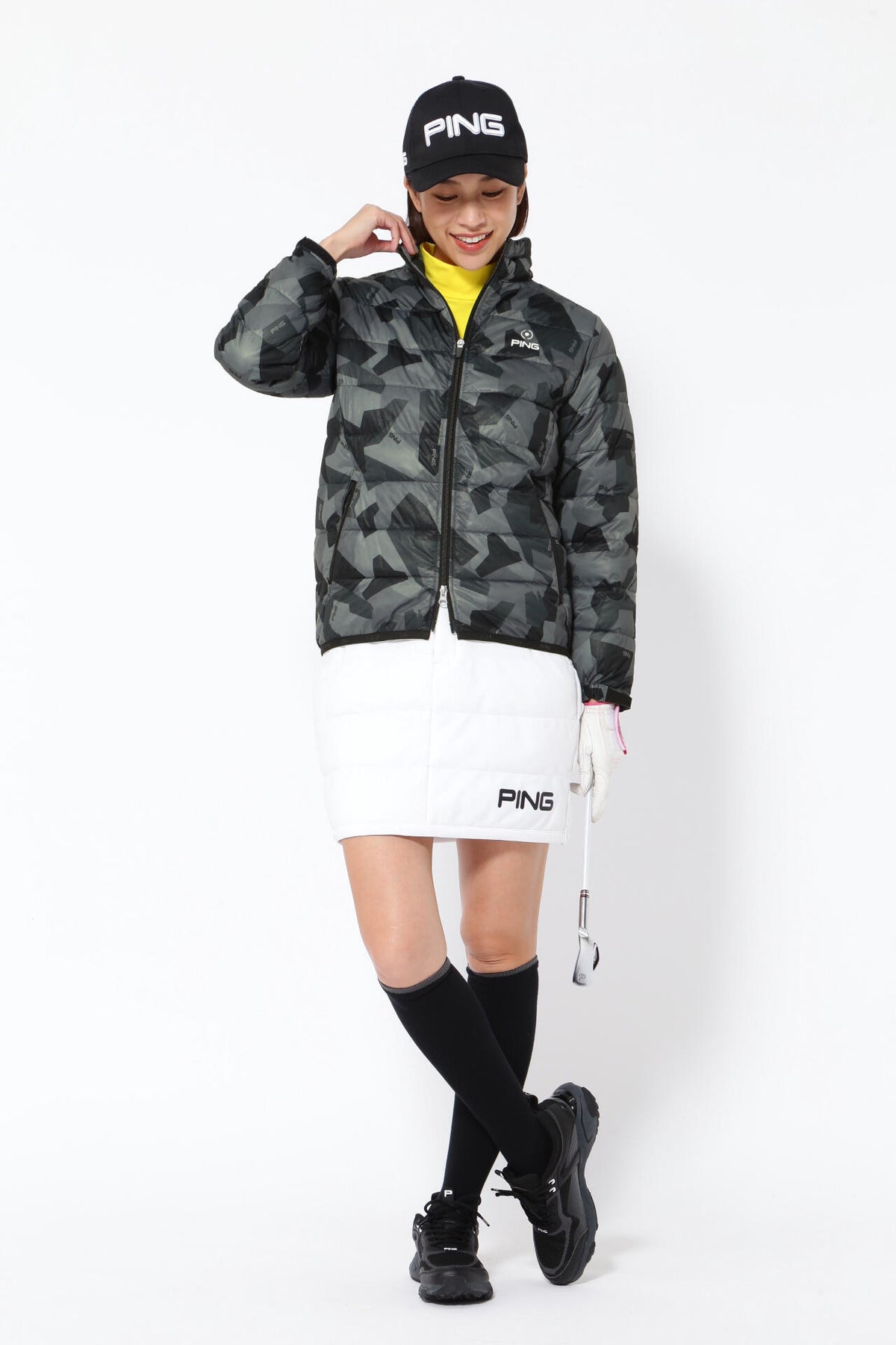 【PING APPAREL】エアーフレイク長袖ハイネックカットソー <PERFORMANCE> (LADIES)
