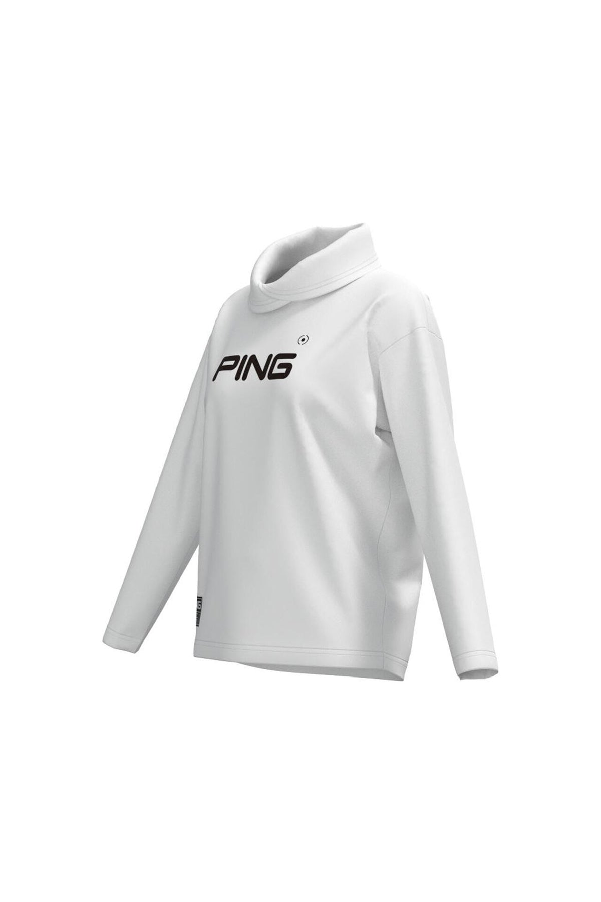 【PING APPAREL】ベアスムースUVハイストレッチ長袖裏フリース変形ハイネックカットソー <GOLD> (LADIES)